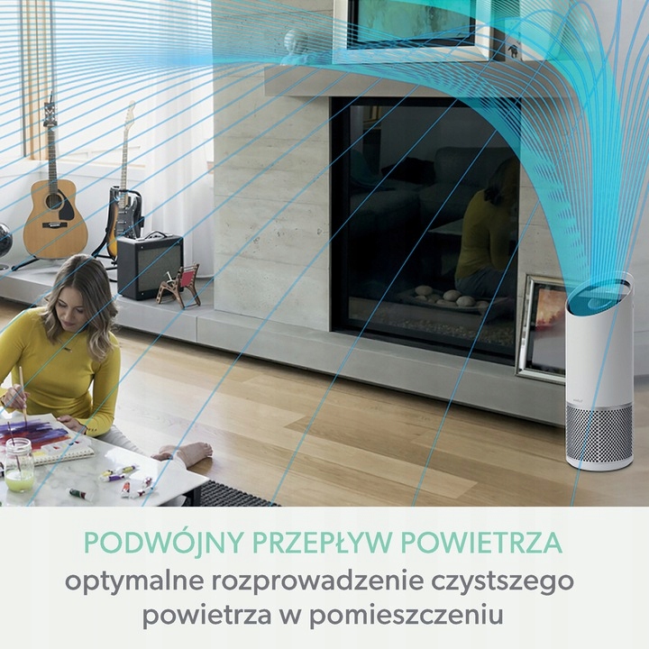 Oczyszczacz powietrza Leitz TruSens Z-1000, kod: 2415112eu Maksymalna wydajność 115 m³/h