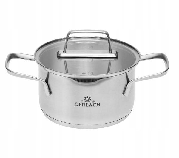 Hrnec Indukce Gerlach z nerezové oceli Ambiente s ocelovým víkem 2 l