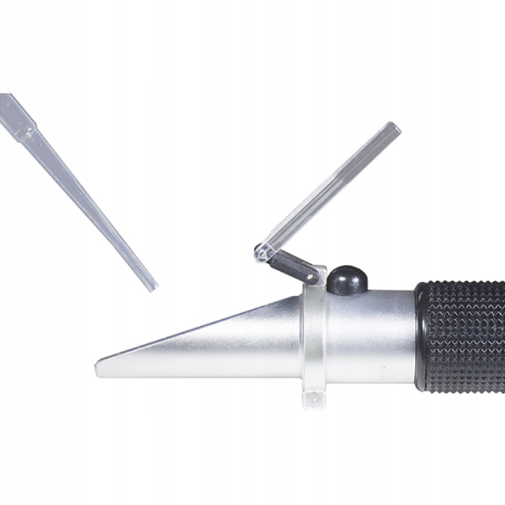 REFRAKTOMETR 0-32% + AKCESORIA do pomiaru jakości siary mleka krów koni Marka Topro