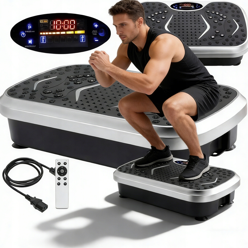 Wibracyjna Deska Treningowa LCD Bluetooth 5 Trybów Ćwiczeń