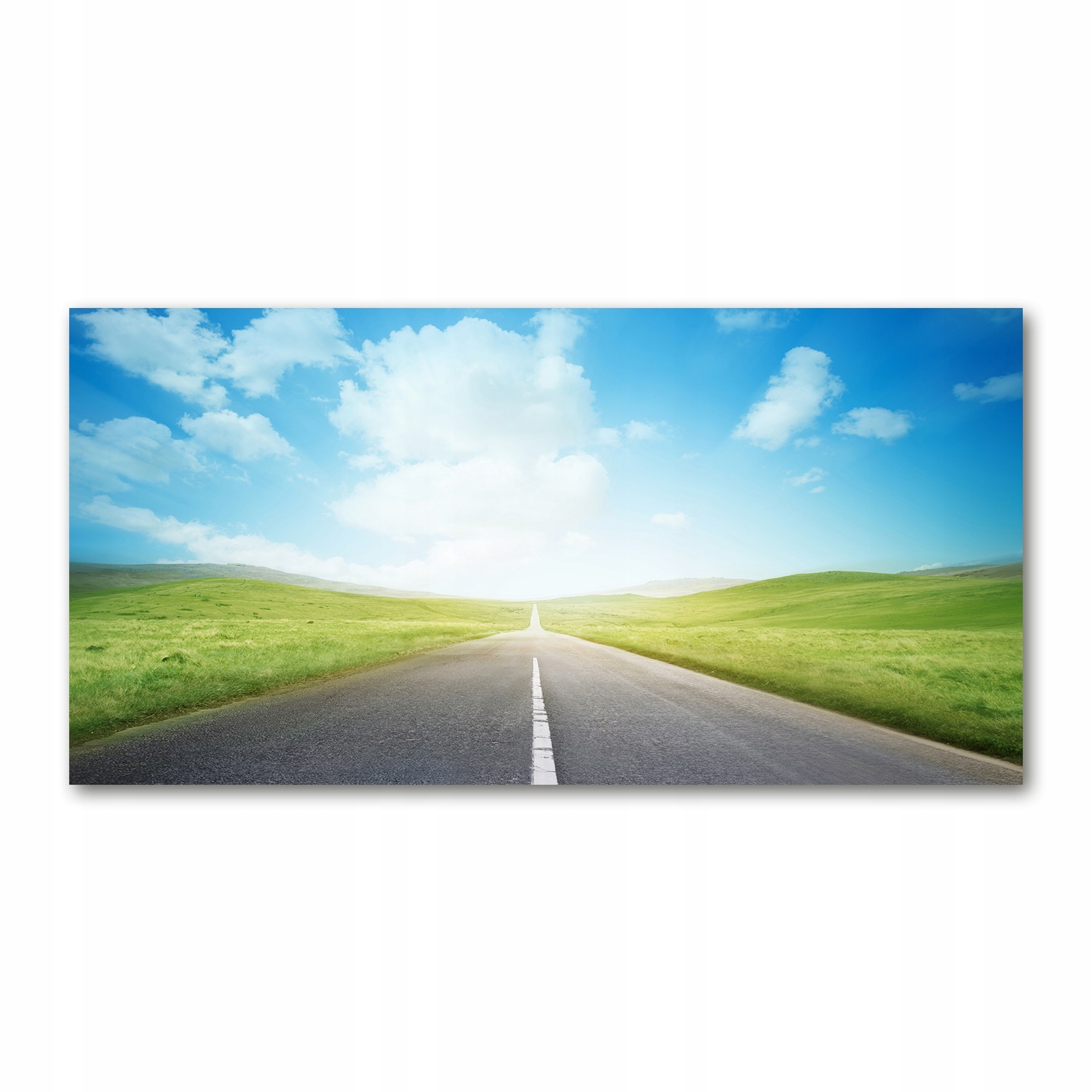 

Foto obraz szklany Droga przez łąkę 140x70