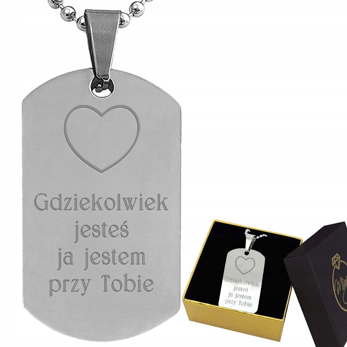 

Naszyjnik ze znakiem zodiaku nieśmiertelnik stal