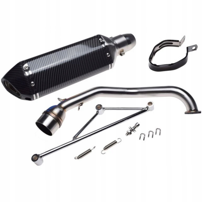 Tlumič S Výfukovým Kolenem, skútr 125 cc, karbon