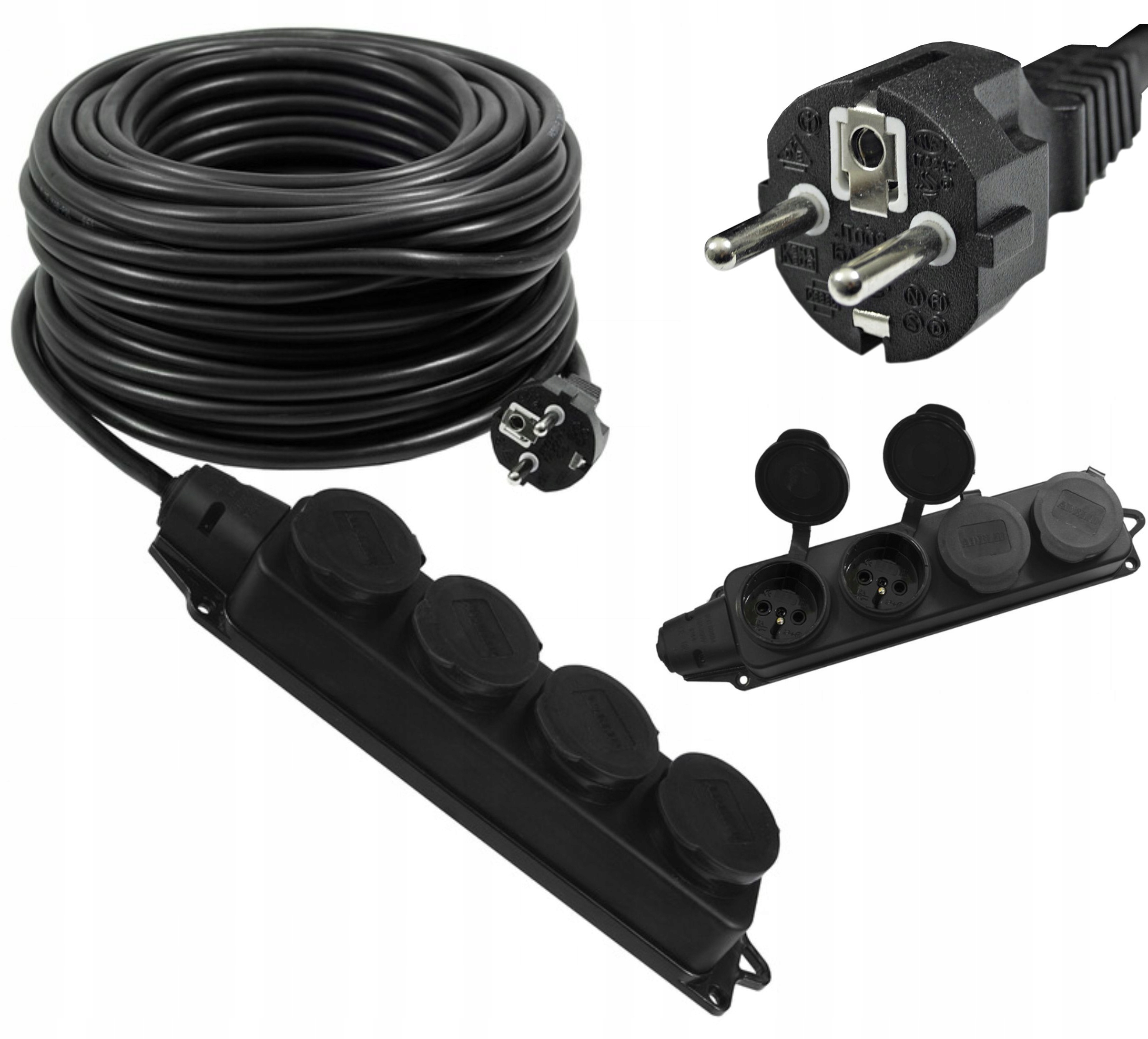 

Przedłużacz 15M 3X1,5 230V 4 Gniazda IP44 H05VV-F