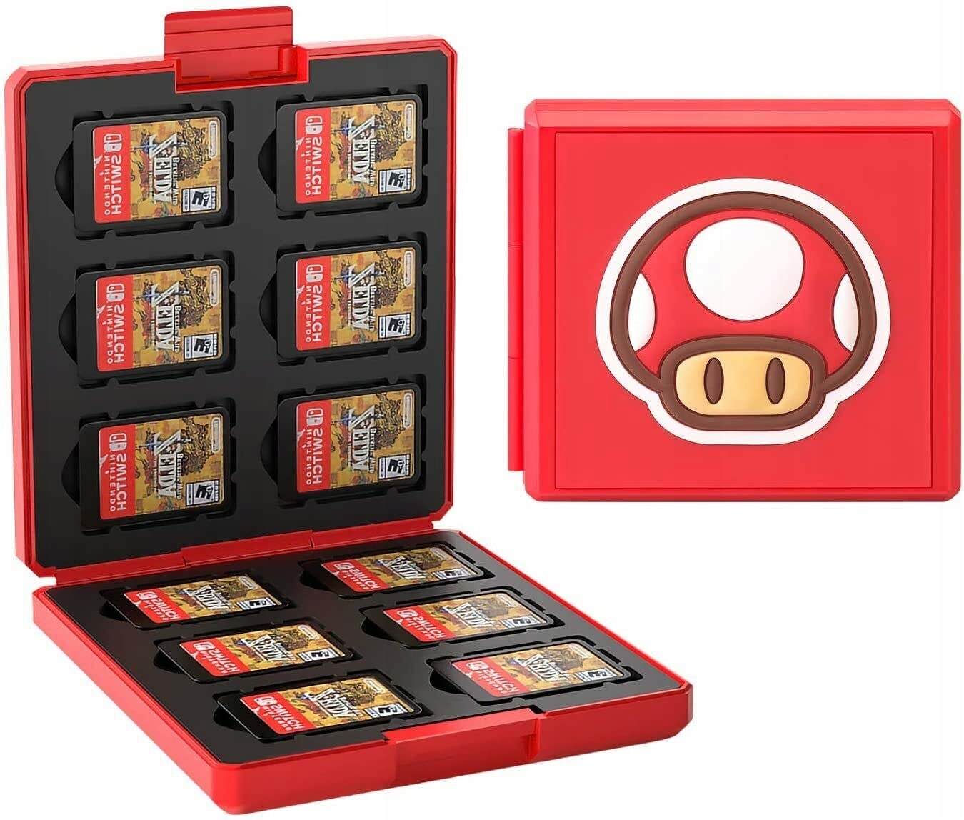 WeLoveGames Pudełko etui na karty z grami do Switch oraz OLED Mario Grzybek