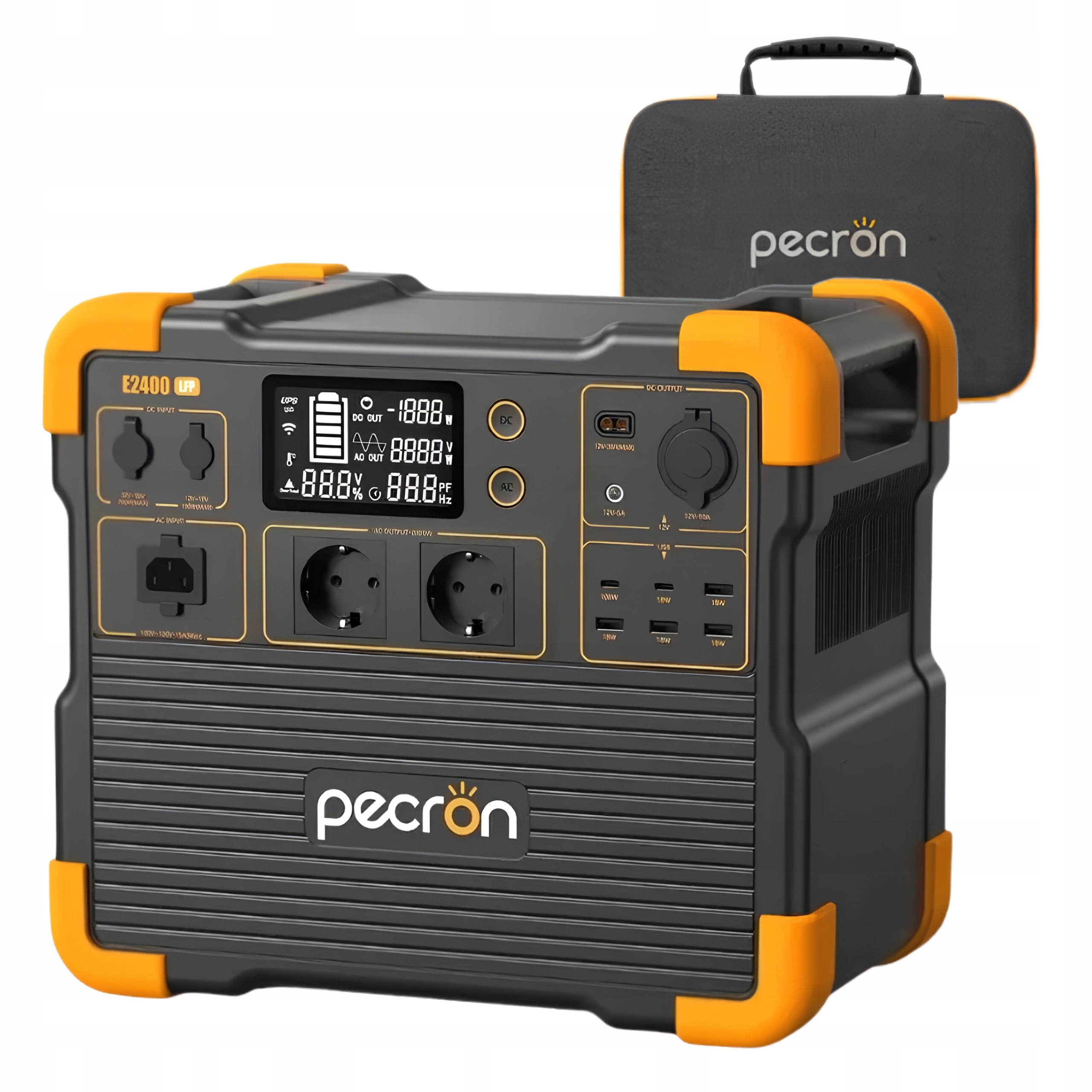 Přenosná napájecí stanice Pecron E2400LFP 2400 W 2048 Wh s turistickou aplikací