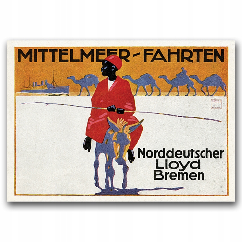 Plakat na płótnie do pokoju retro A1 Podróż handel