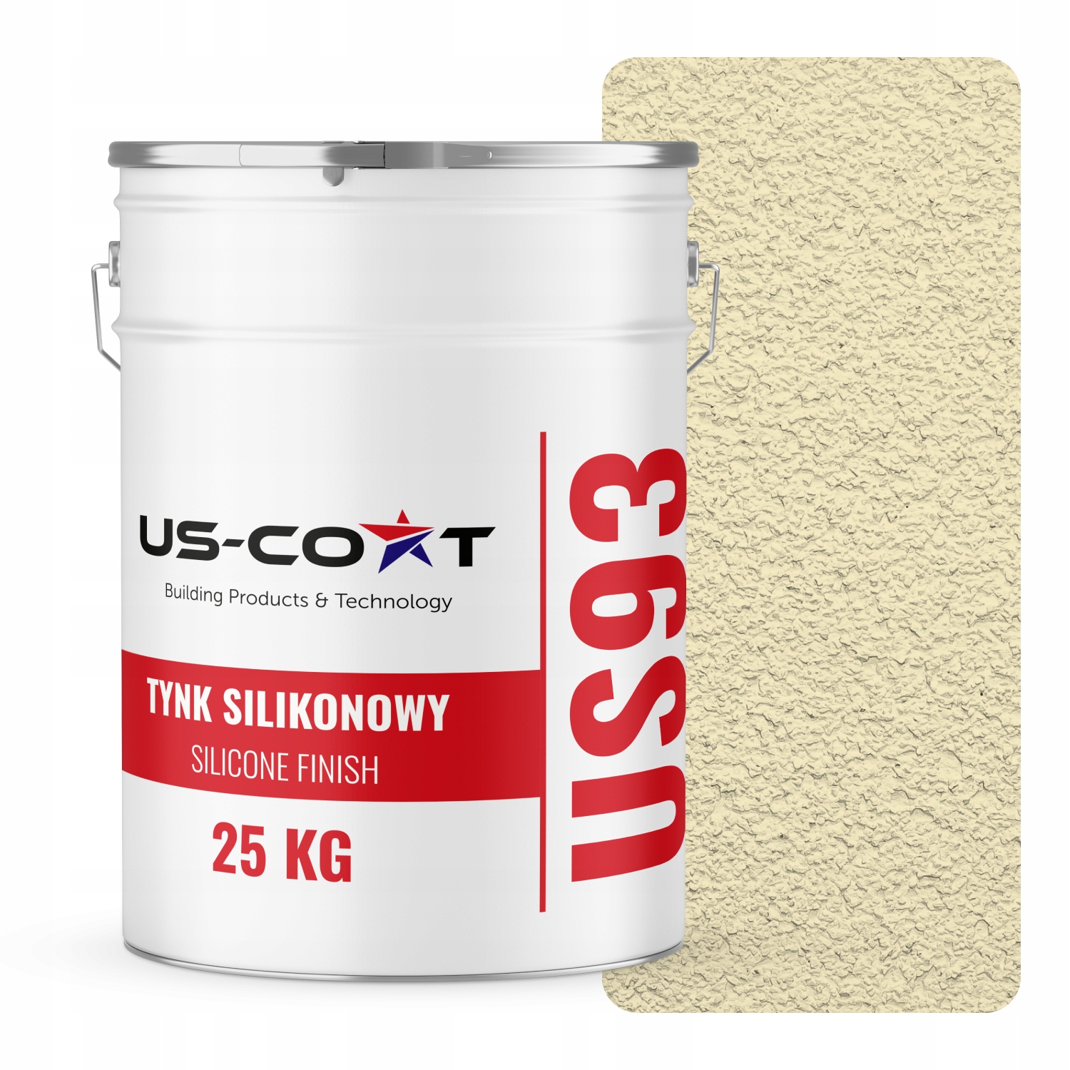 Silikónová Omietka Žltá Svetlá F622 25KG Baranek Granulácia 1.5 mm