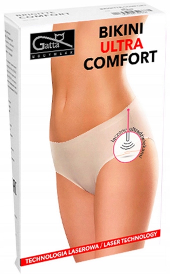 FIGI GATTA BIKINI ULTRA COMFORT CZARNE L Kolor dominujący czarny