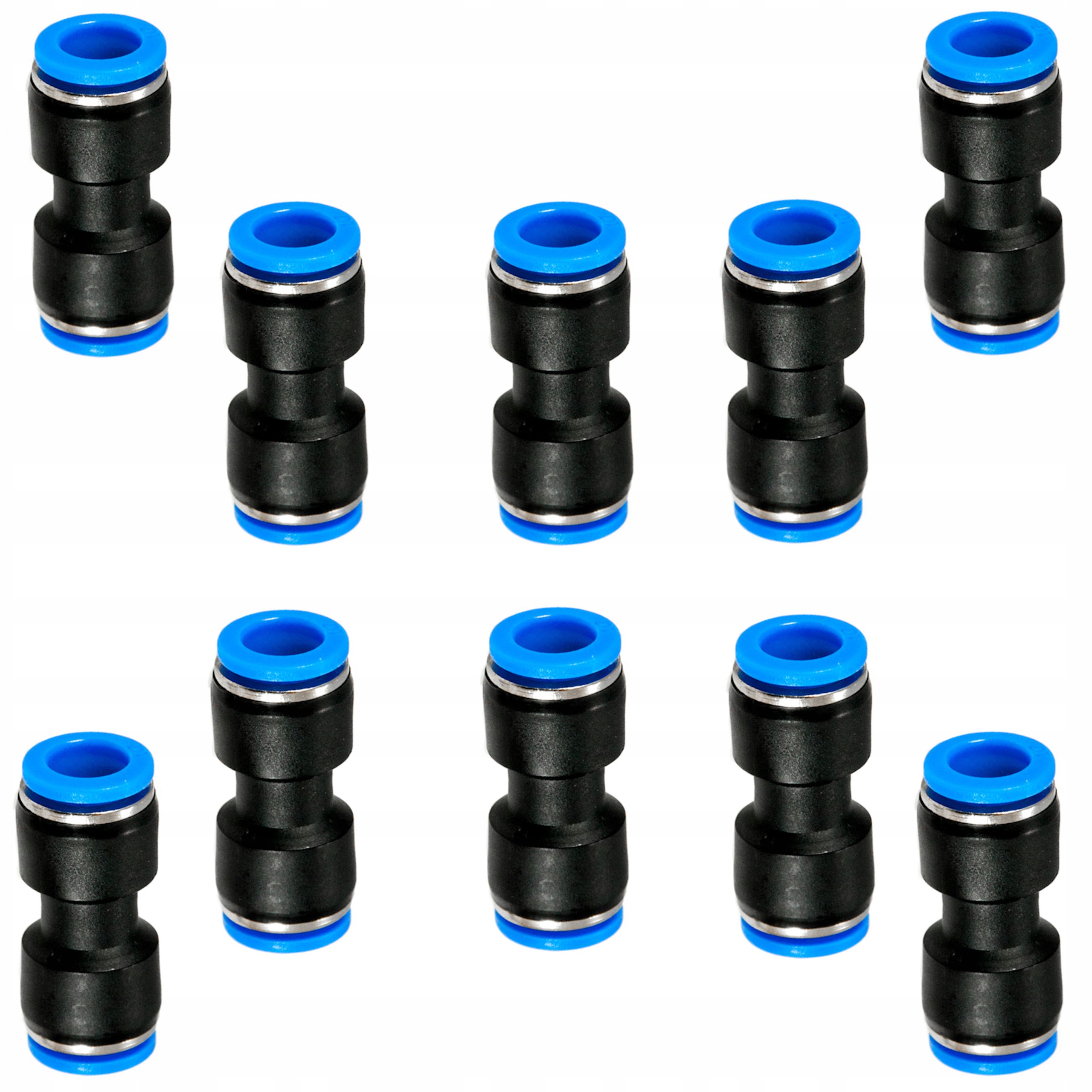 

Złączka prosta wtykowa auto łącznik 8mm 10szt
