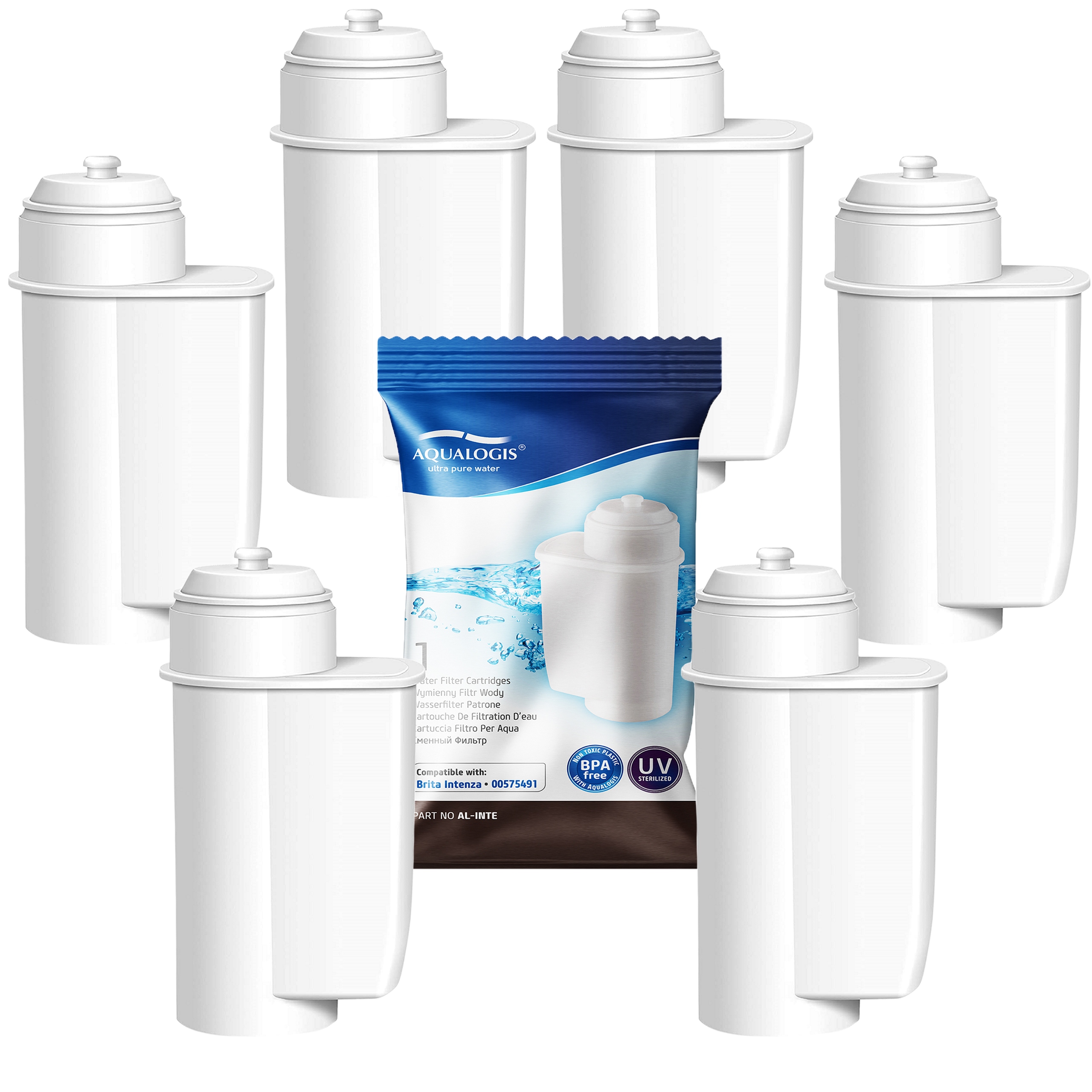 6x Filtr vody pro kávovar Siemens EQ6 Plus S500 S300 S700 S100 TE651209RW