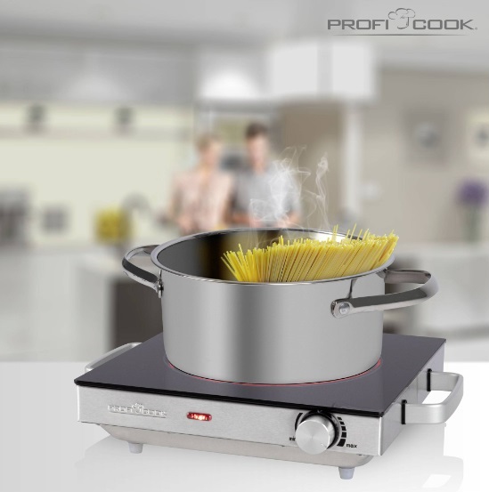 KUCHENKA ELEKTRYCZNA JEDNOPALNIKOWA CERAMICZNA Model PC-EKP 1210