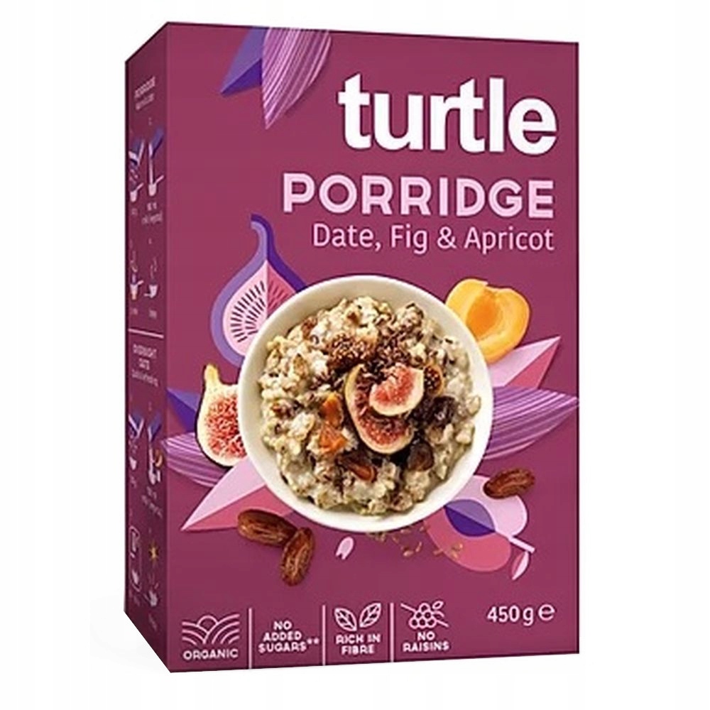 2x Turtle Ovesná Kaše se sušeným ovocem Bio 450 g