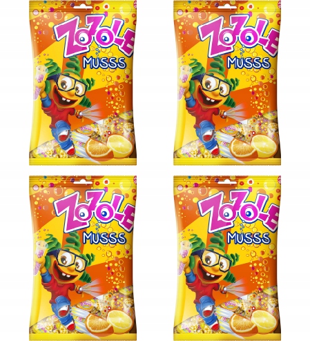 Levně 4x 1kg Zozole citron pomeranč Bonbóny kartonu