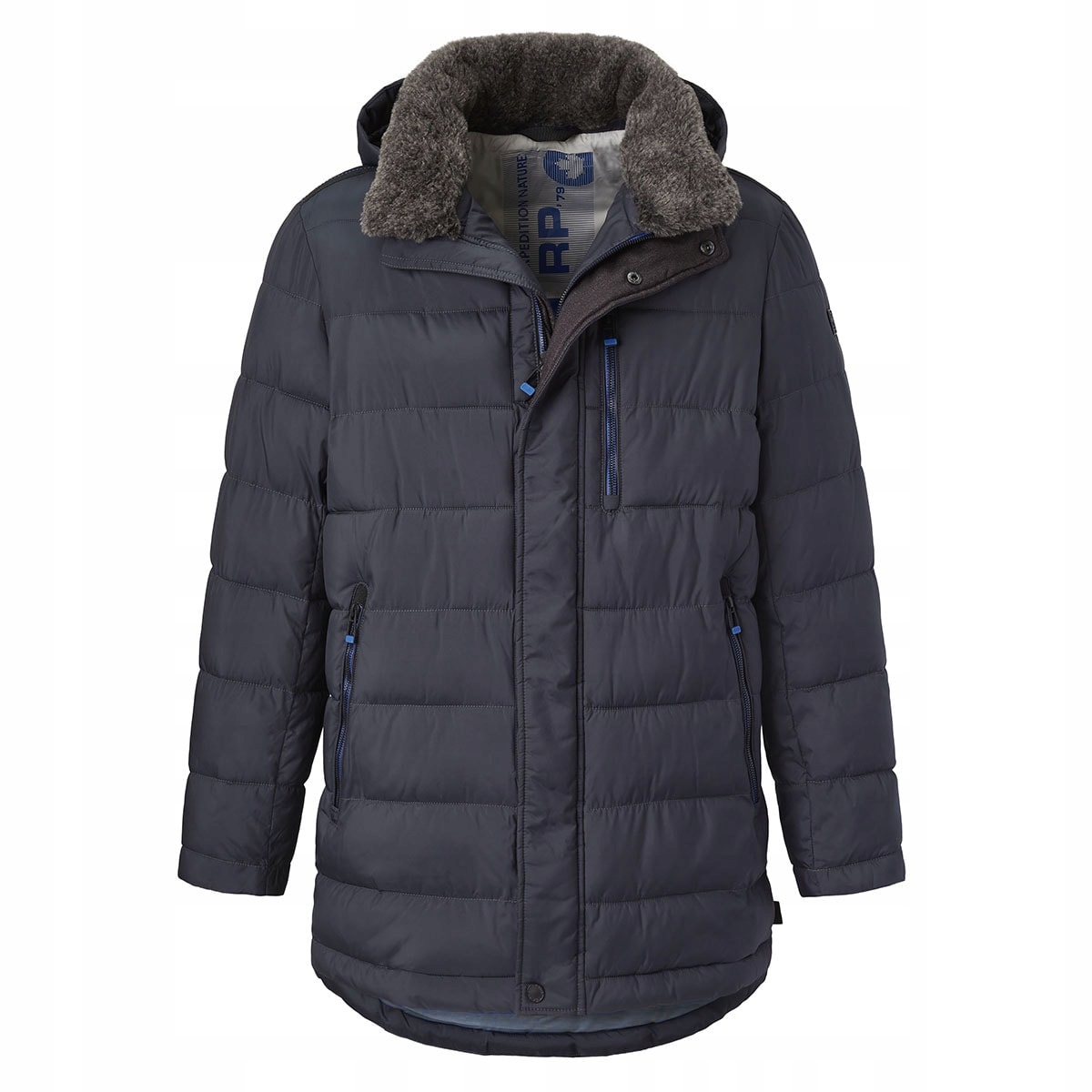 Duża męska kurtka zimowa parka premium pikowana Redpoint Raffy 64R Ny
