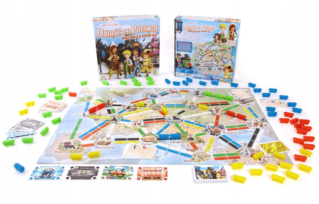 WSIĄŚĆ DO POCIĄGU PIERWSZA PODRÓŻ GRA PLANSZOWA REBEL Wydawca Rebel