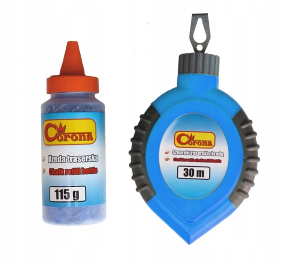 SZNUREK TRASERSKI 30M + KREDA NIEBIESKA