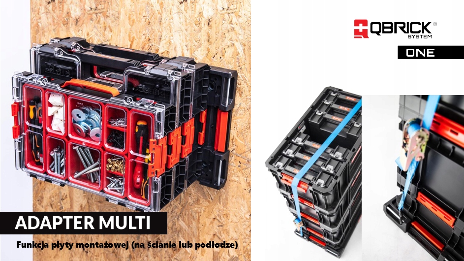 QBRICK ONE Adapter Multi Work Platform do PRO, TWO Wyposażenie w zestawie Nie