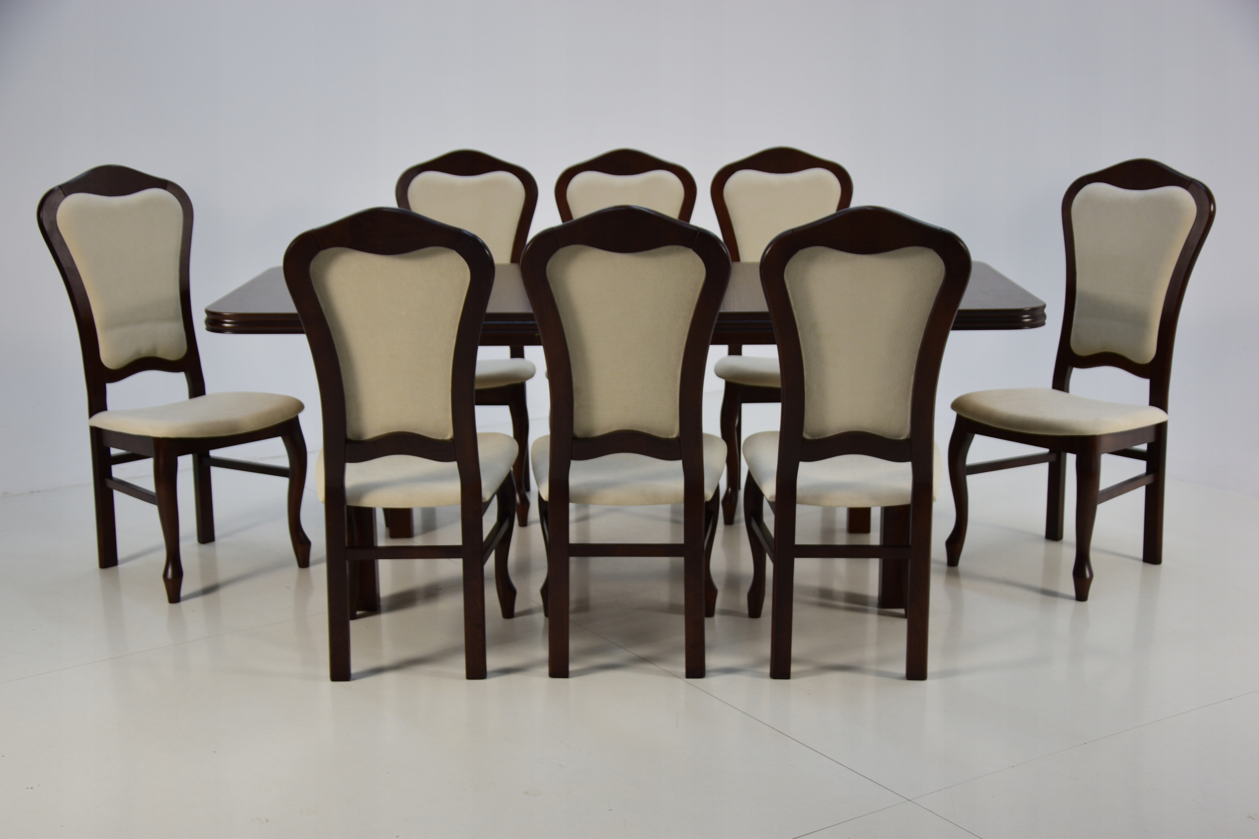 DREWNIANY stół i8 krzeseł LUDWIKOWSKI styl od RĘKI Kod producenta WP5/D3