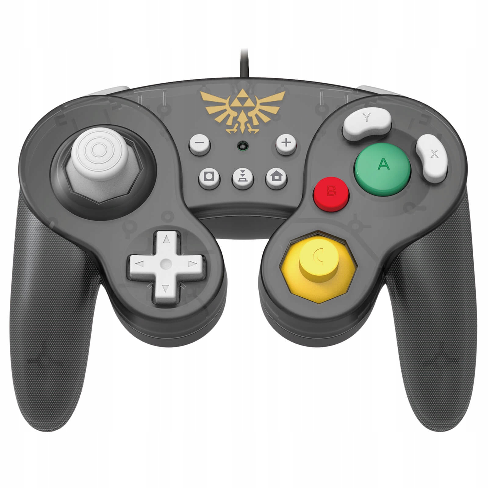 Drátový ovladač GameCube Legend of Zelda pro konzoli Nintendo Switch, černý