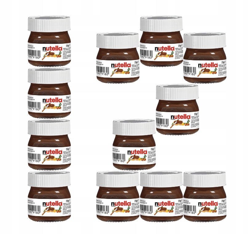 Nutella mini 25g x 12 szt. oryginalna mini nutella Ferrero 13222194338 
