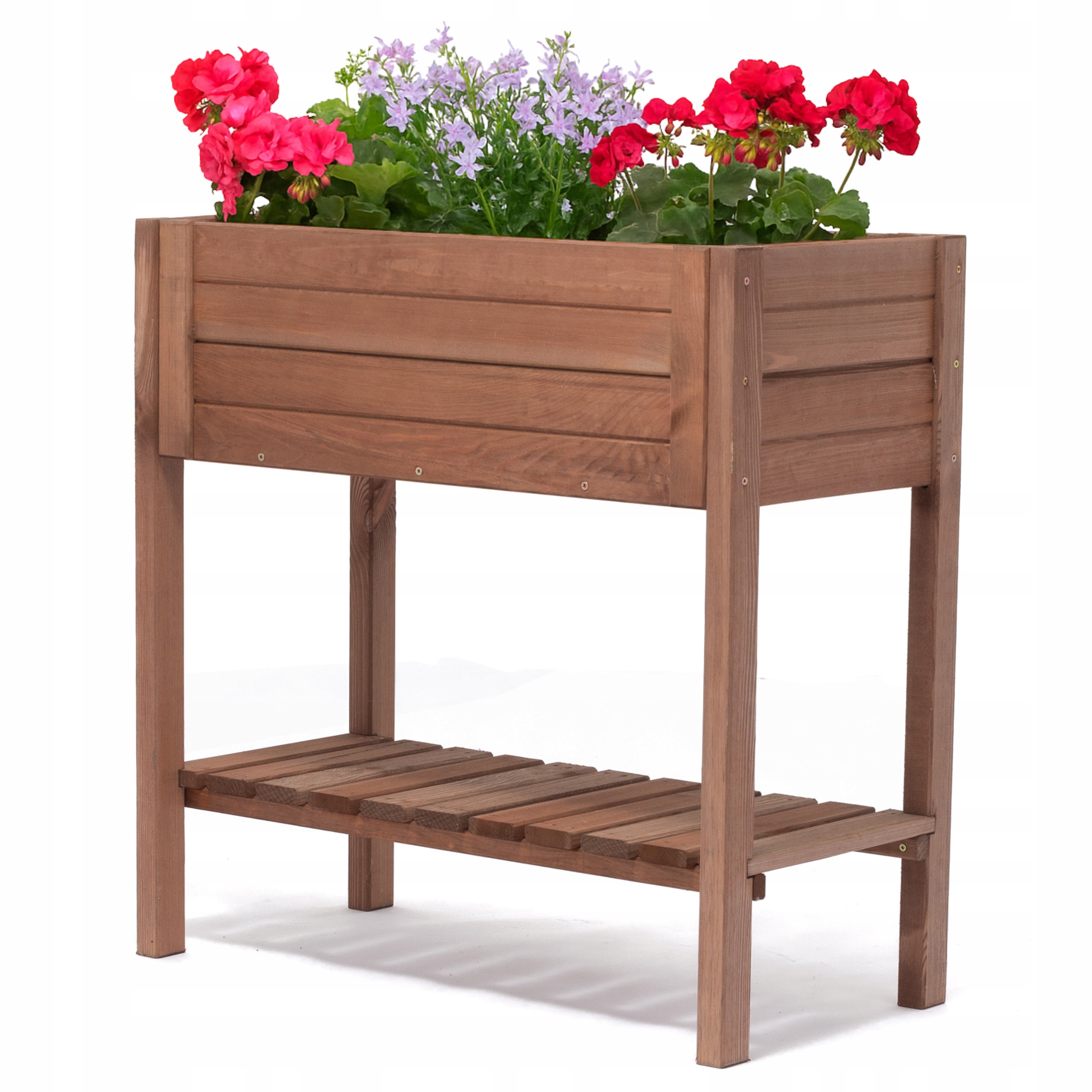 Zeleninový Záhon Drevený Stojan Na Kvety Impregnovaná bylina na záhradných nohách