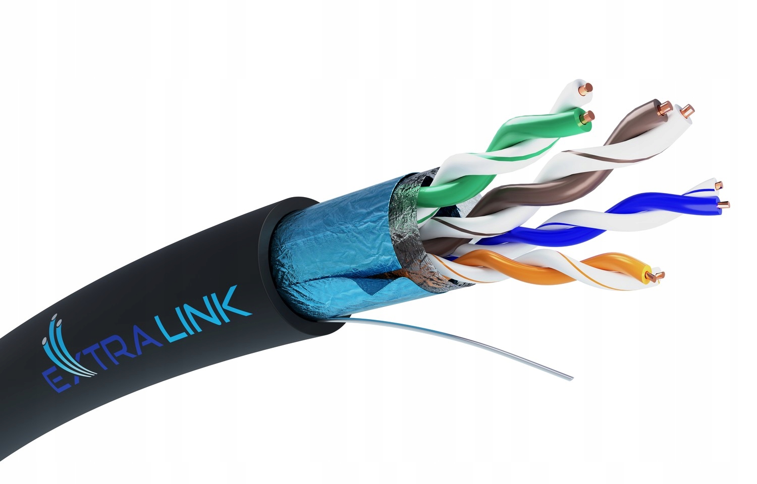 

Kabel Lan CAT5E Ftp skrętka 305M 100% Miedziany