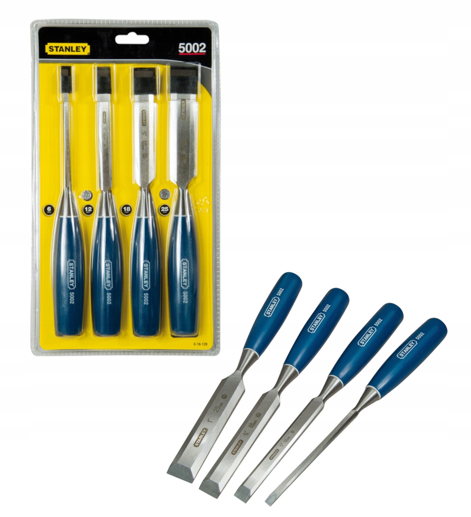 Sada 4 Dlát 5002 Stanley 0-16-129