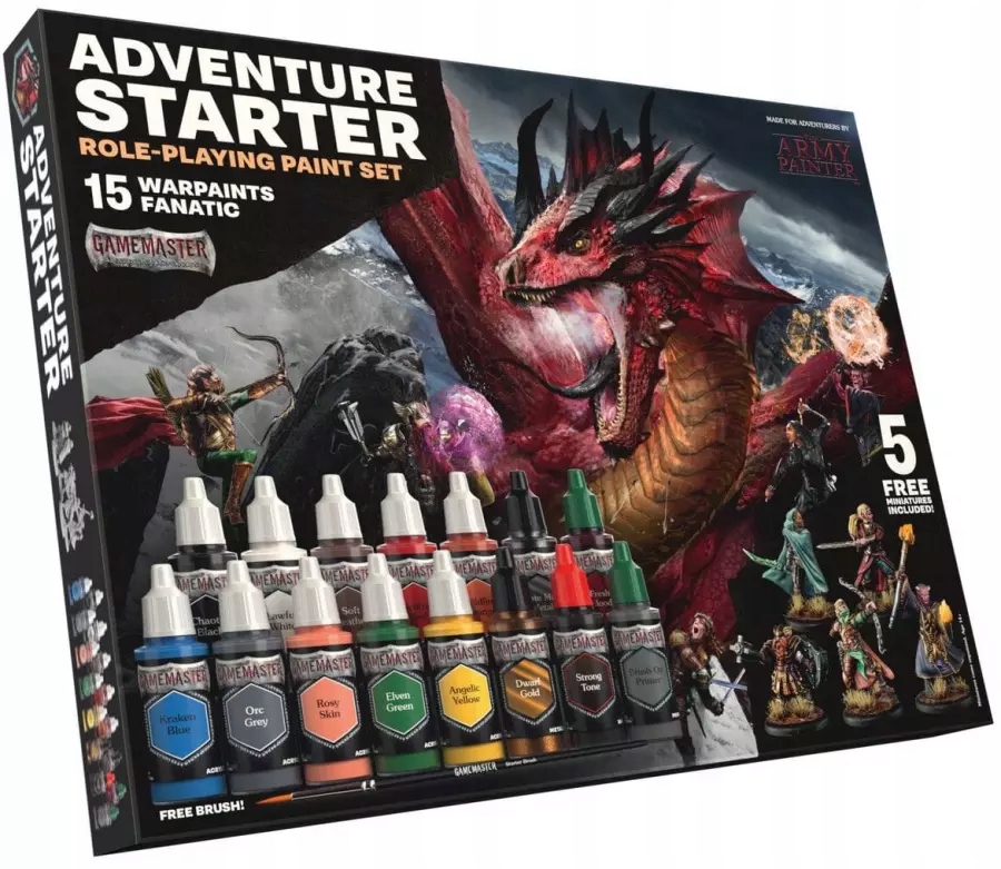 Army Painter GM1008 – GameMaster Adventure Starter – 15 farb + figurki