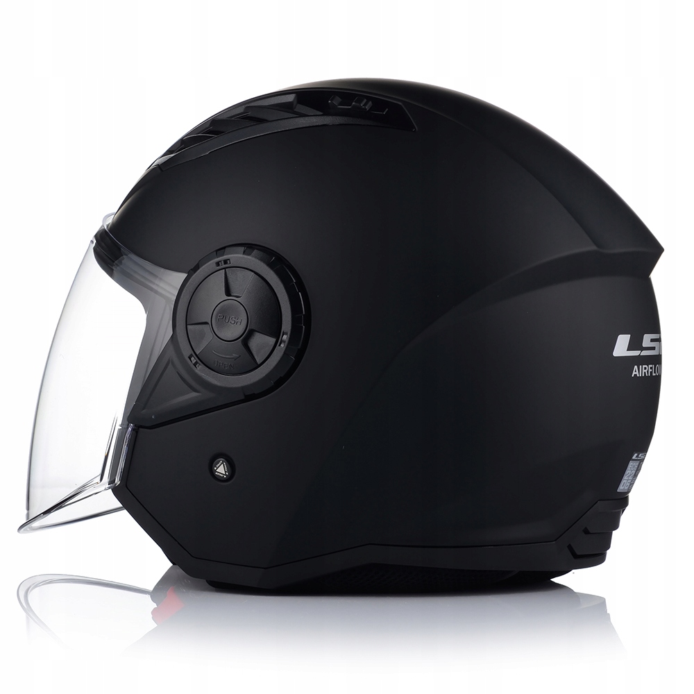OTWARTY KASK MOTOCYKLOWY LS2 OF616 AIRFLOW II CZARNY MAT SKUTER CHOPPER XL Rozmiar XL