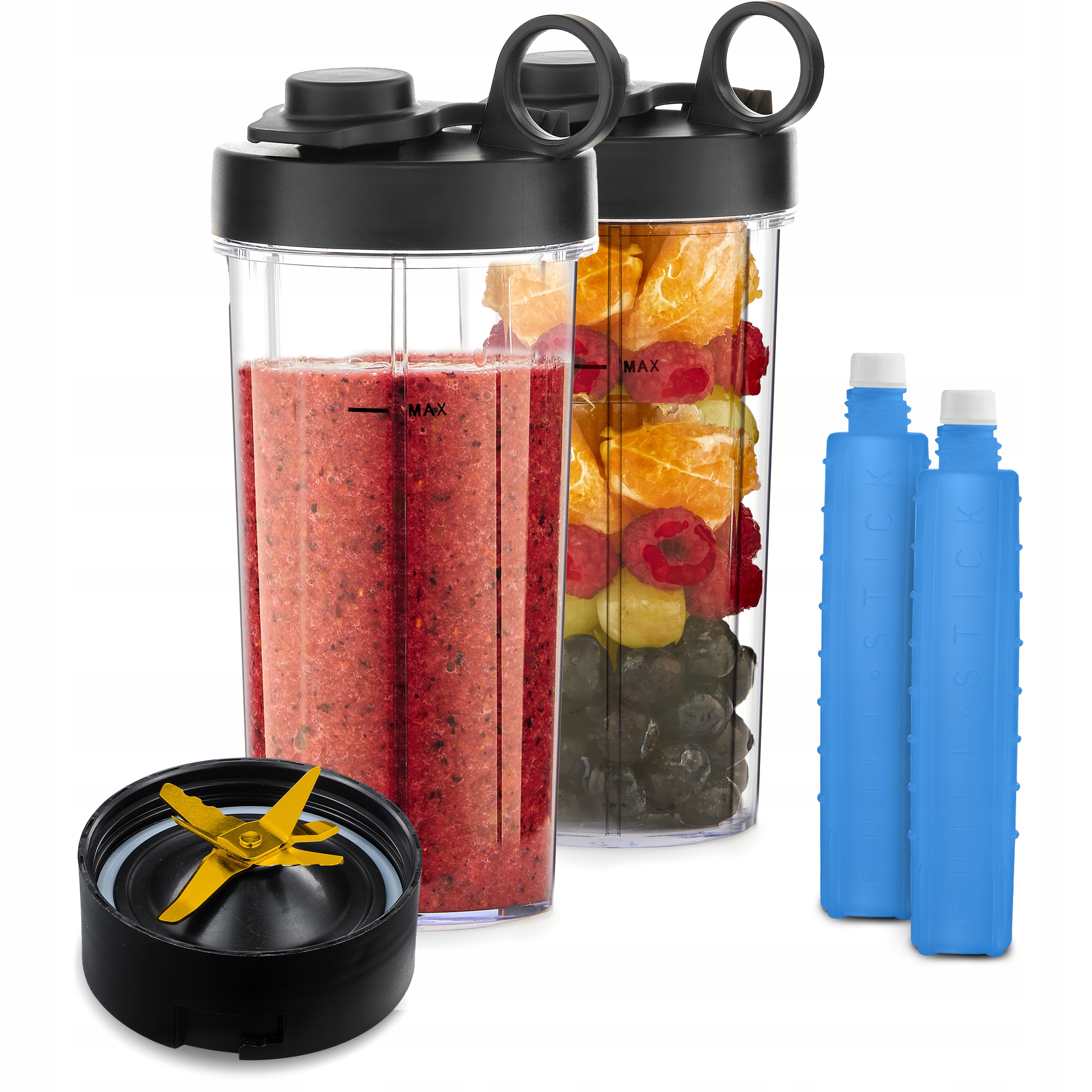 2 x Kubek podróżny Bidon 1050m +wkład Yoer XXL do blendera Yoer JB04S