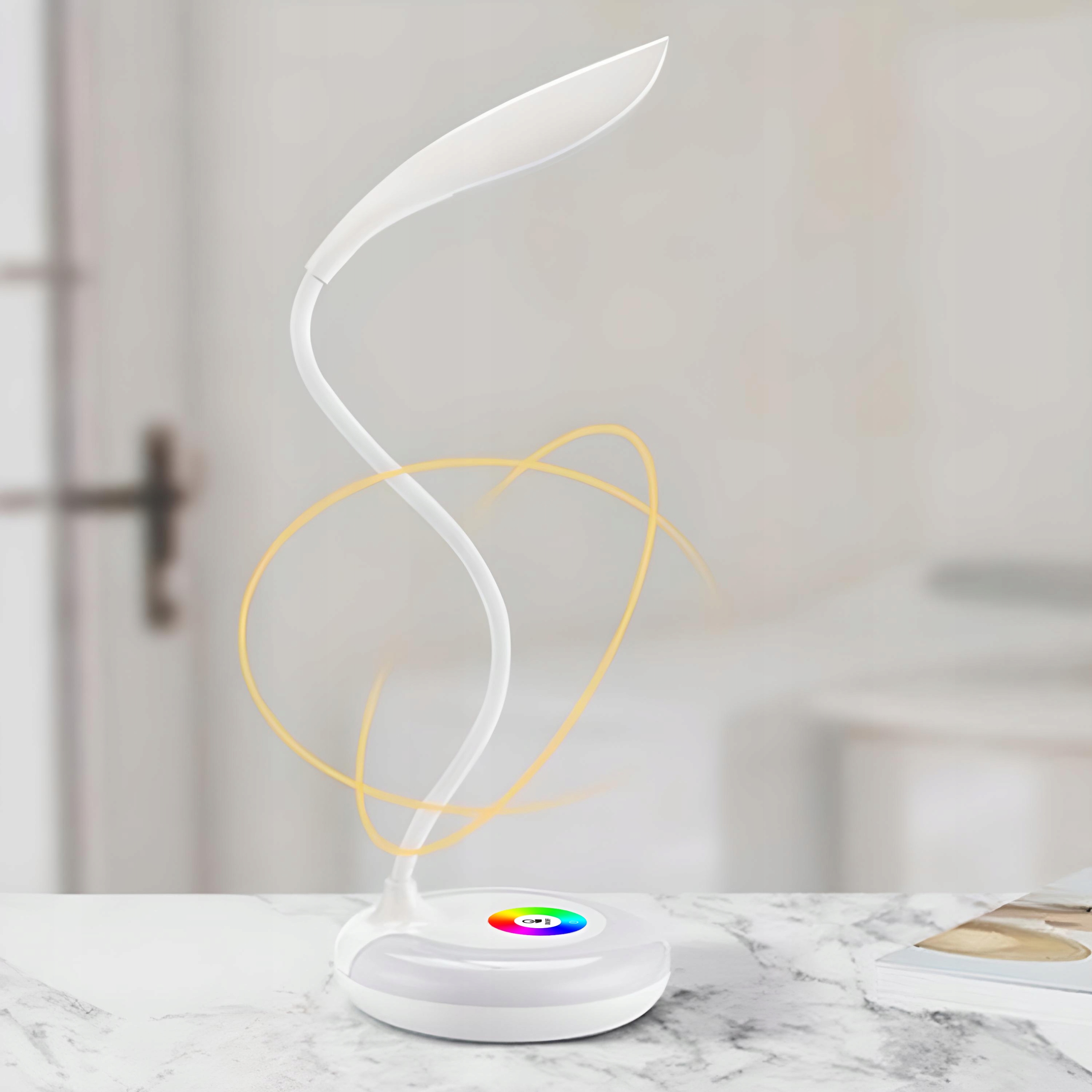 LAMPKA BIURKOWA LED BIURKO LAMPA 256 KOLORÓW RGB Długość/wysokość 38 cm