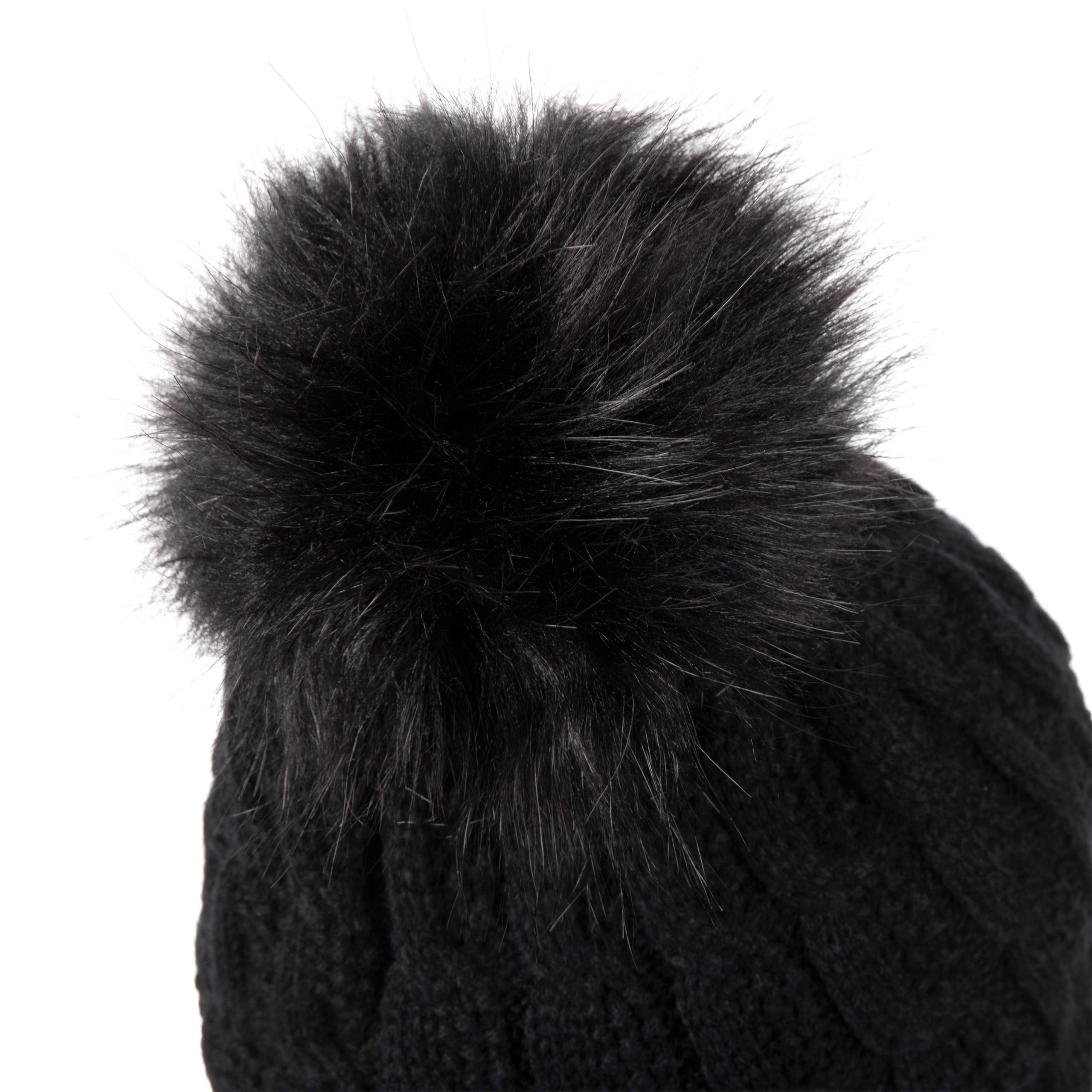 CZAPKA DAMSKA ZIMOWA Z POMPONEM KOMIN RĘKAWICZKI Model HZ0009