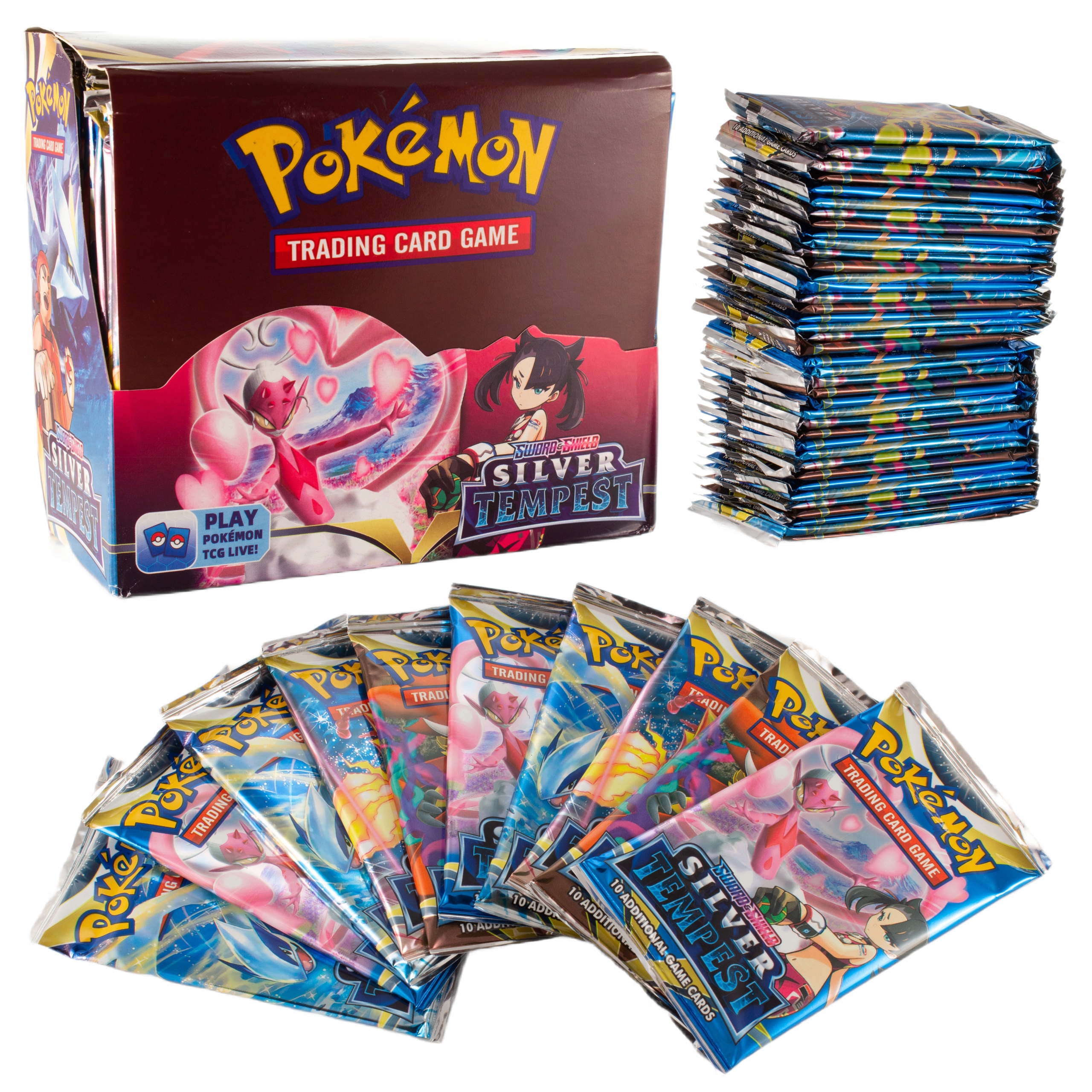 

Karty Pokemon Tempest Sword&shield Box 360 kart