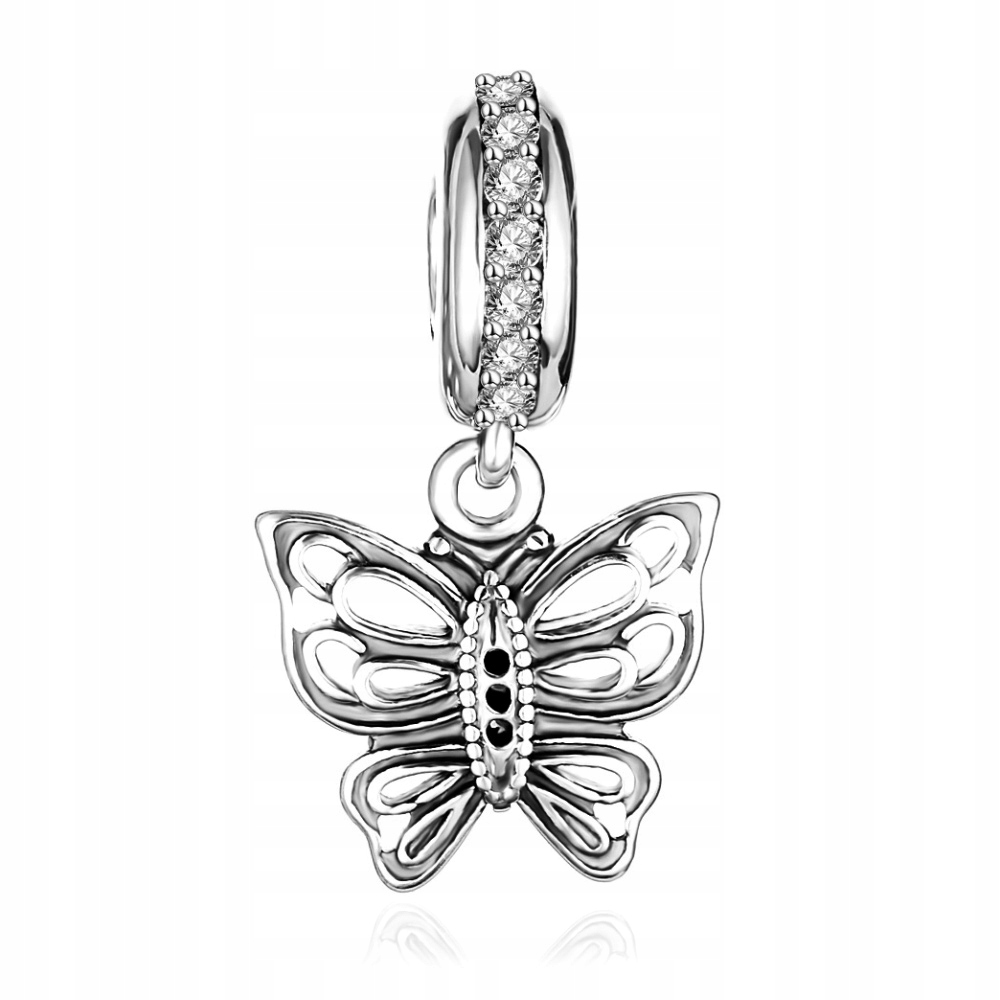 

Charms Zawieszka Koralik 925 Lot Motyla SR338