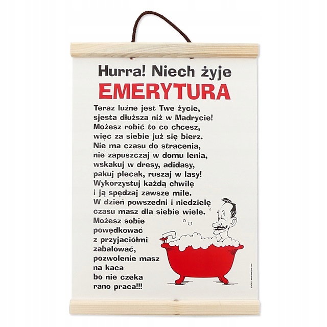 

Dyplom dla Emeryta na emeryturę faceta