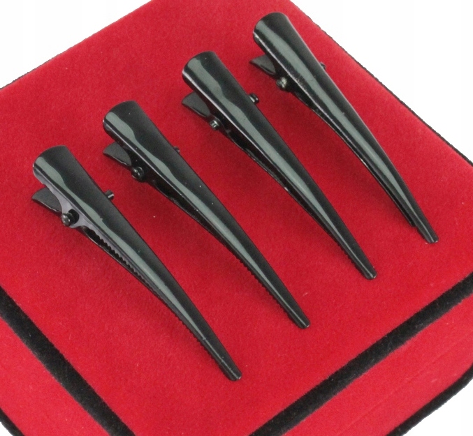 

Klamerki Do Włosów Czarne Metalowe 4 Sztuki 4 cm