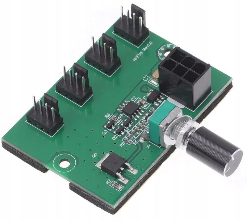 

Hub Rozdzielacz 4x 3 4 Pin wentylatorów Pwm 6 Pin