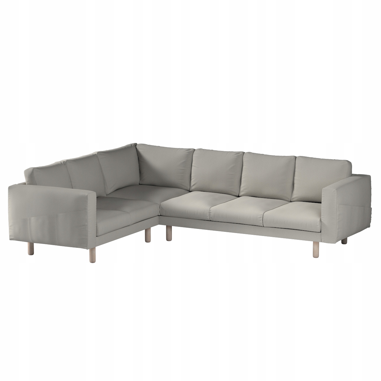 Dekoria potah na rohovou pohovku Norsborg pro 5 osob Ikea šedý
