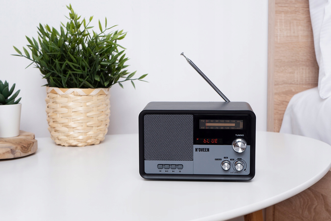 KLASYCZNE RADIO KUCHENNE RETRO BLUETOOTH AM/FM akumulator czarne Kod producenta PR951