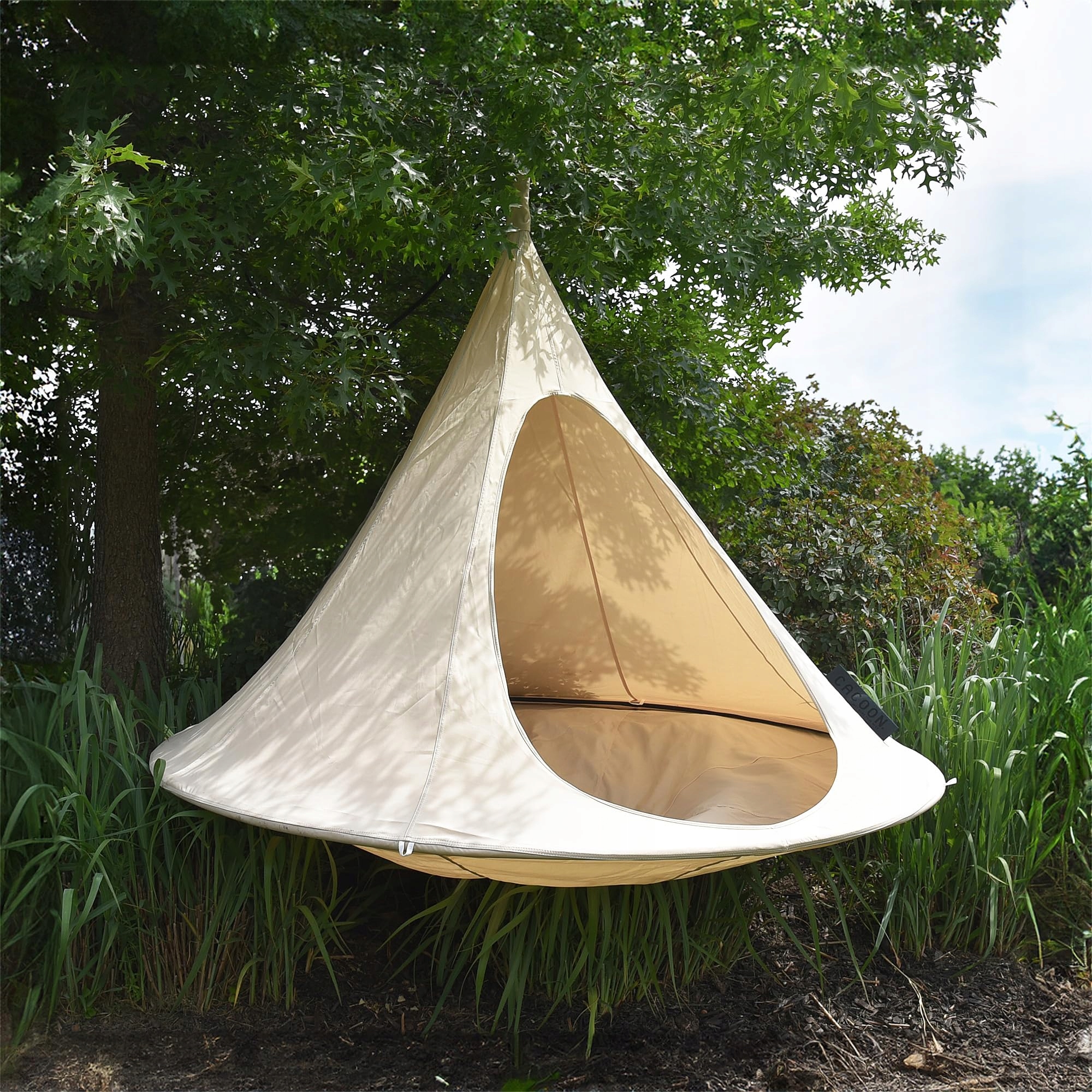 CACOON Podwójny Wiszący Fotel Naturalna Biel — miniatura 5
