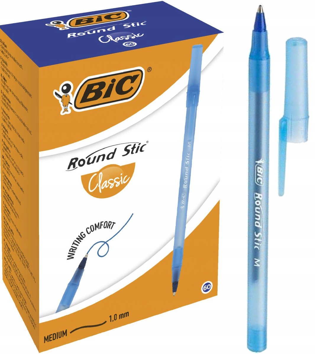 

Bic Długopis Round Stic 60 Sztuk 1mm niebieski