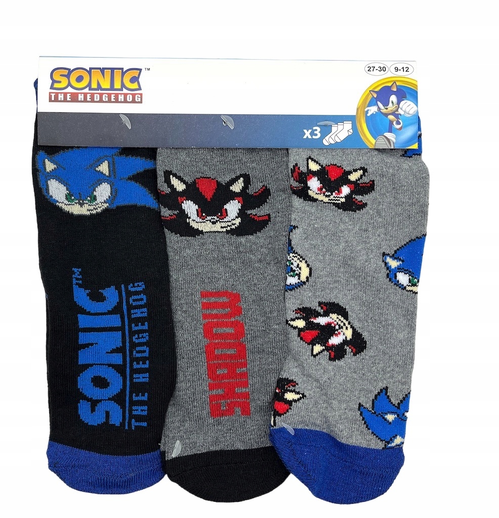 

Skarpetki Sonic Hedgehog 3PAK 23-26 WZ1