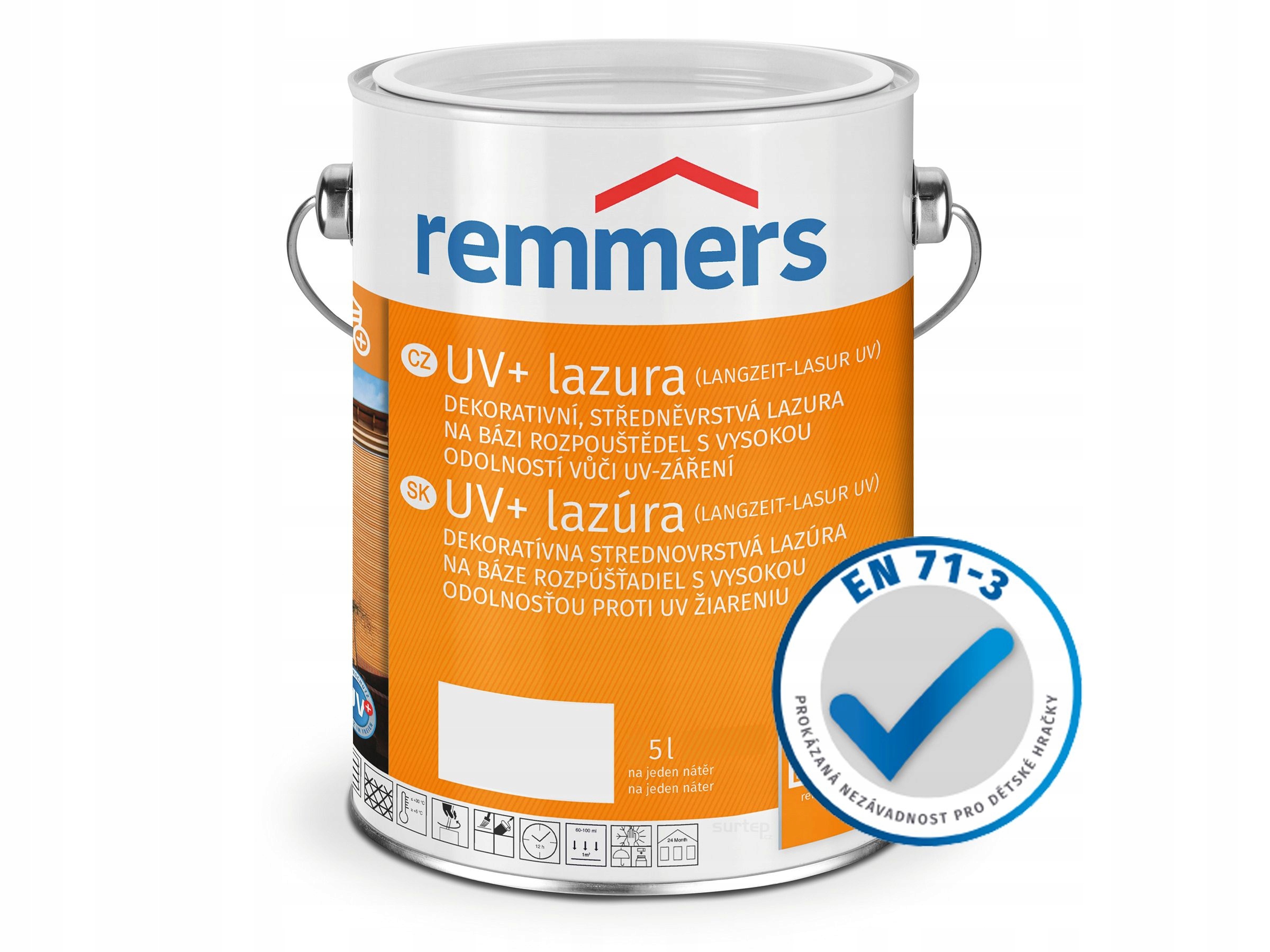 Remmers Uv+ Lazúra 5l Mahagóni Mahagón