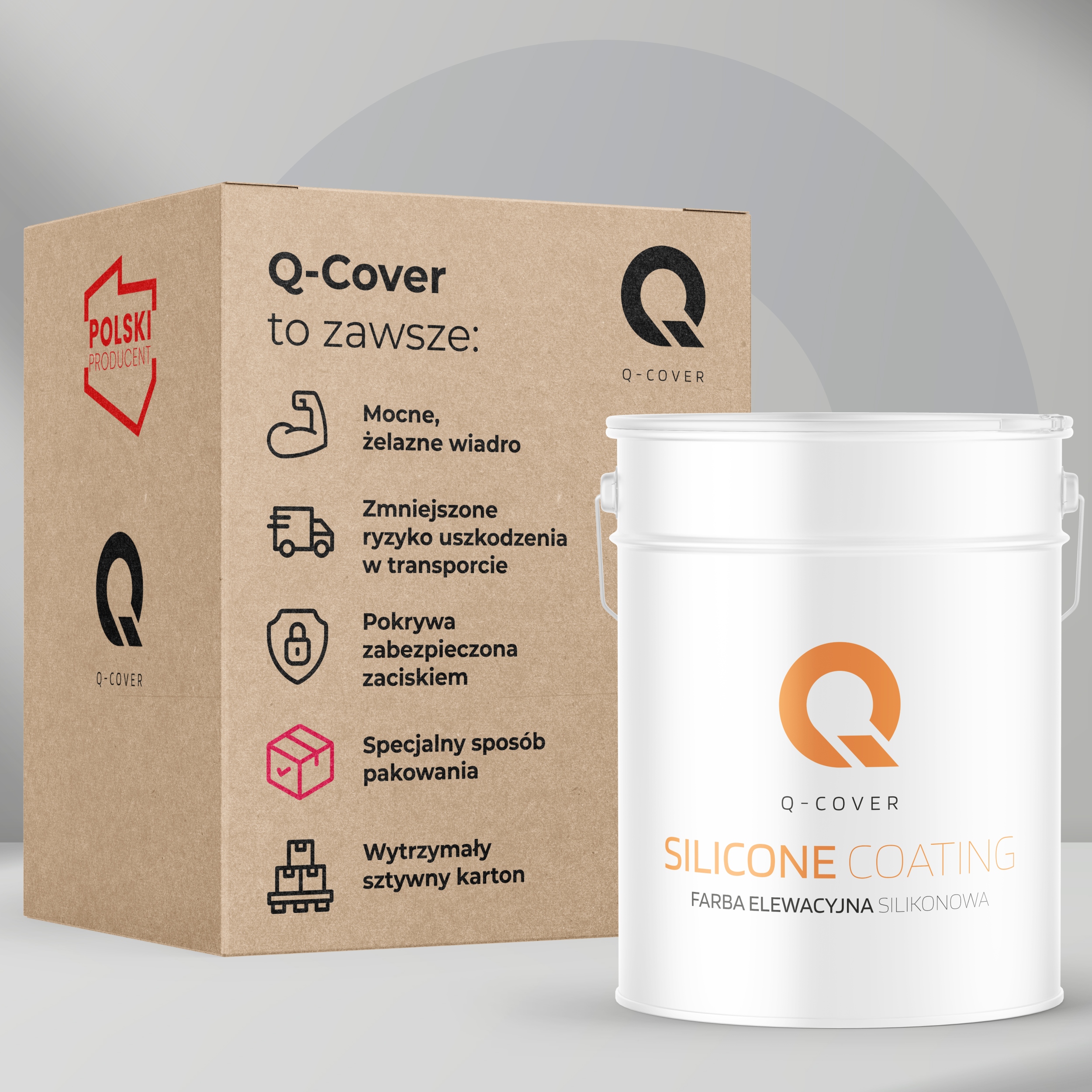 FARBA ELEWACYJNA SILIKONOWA FASADOWA KOLOR ANTRACYT RAL 7016 10L PRODUCENT Kod producenta DO ELEWACJI ZEWNĘTRZNA 5905748033363