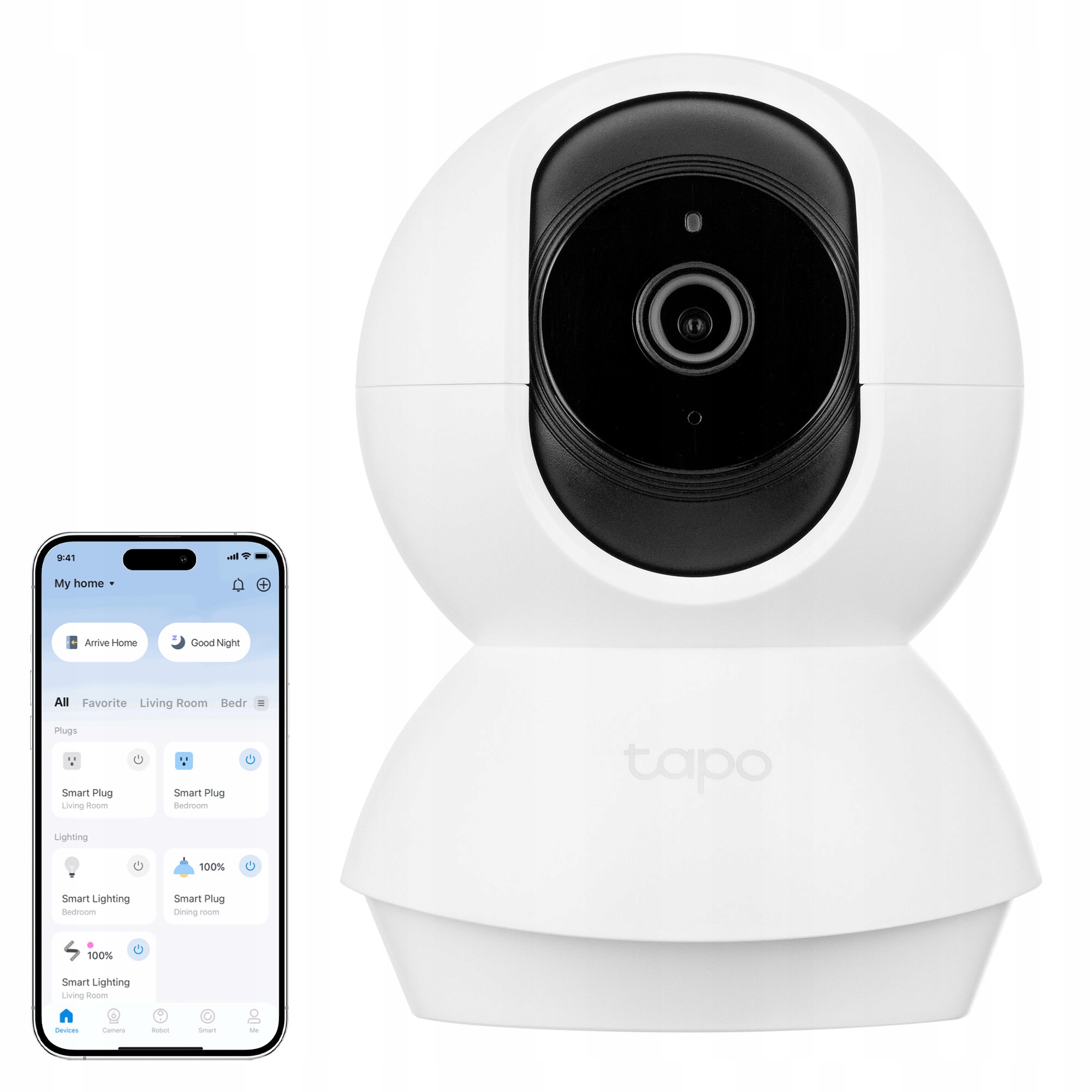 Kamera Ip TP-Link Tapo C210 WiFi 3MPx Obrotowa Monitoring Domowy