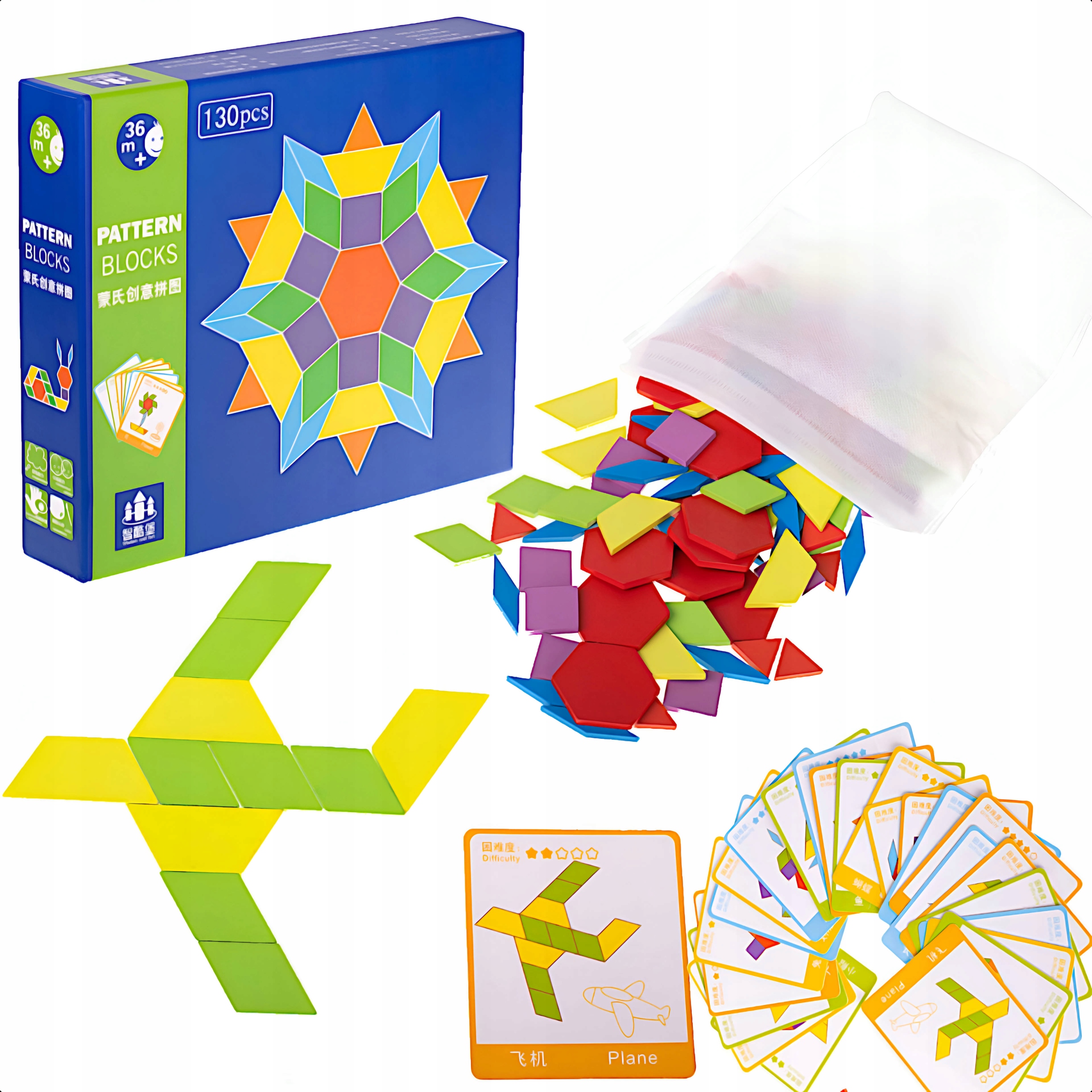 

Gra Układanka Montessori Klocki Puzzle Drewniane