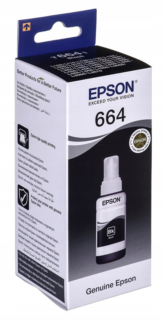 Tusz Epson C13T66414A (oryginał 70 ml czarny)