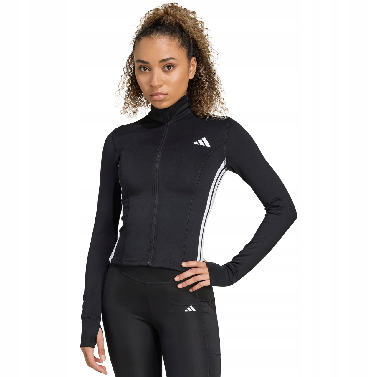 Mikina adidas Workout Essentials 3-Stripes Zip Through Velikost XL