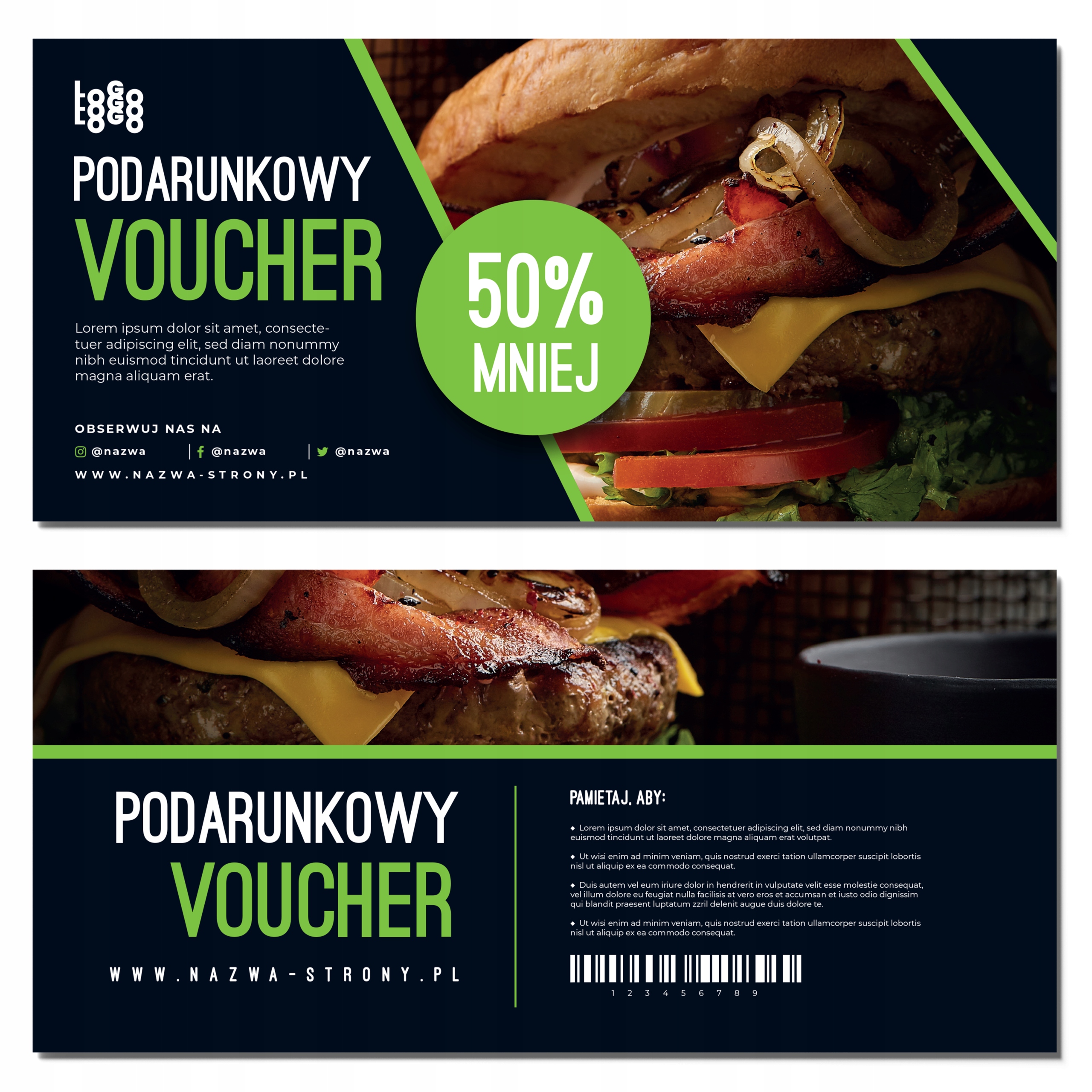 Vouchery upominkowe dowolne zdjęcia matowe 350g DL PROJEKT GRATIS 100 sztuk